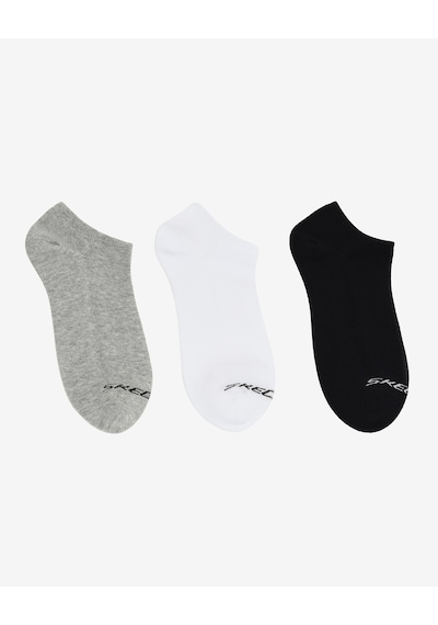 Skechers 6'lı Erkek No Show Çorap Erkek Beyaz/gri Çorap S117809-117 Beyaz