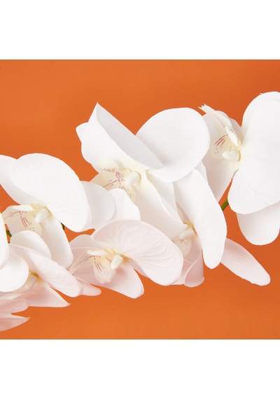 Orkide Yapay Çiçek - Beyaz - 95 Cm Çok Renkli