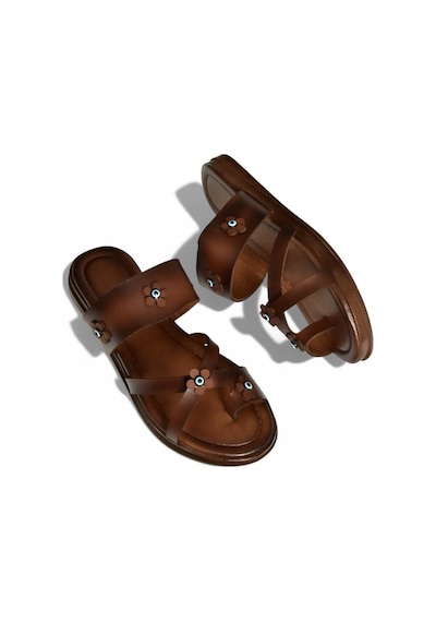 Fox Shoes Y390022603 Kahverengi Hakiki Deri Nazar Boncuklu Parmak Detaylı Kadın Terlik Kahverengi Fox Shoes Y390022603 Kahverengi Hakiki Deri Nazar Boncuklu Parmak Detaylı Kadın Terlik Kahverengi