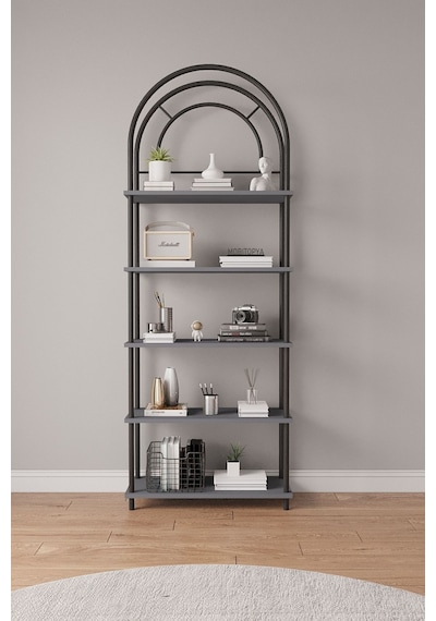 Çevir Kur Antrasit Bohem Kitaplık Çok Amaçlı, 5 Raflı, Dekoratif Dolap 199x71x29 Cm Antrasit Çevir Kur Antrasit Bohem Kitaplık Çok Amaçlı, 5 Raflı, Dekoratif Dolap 199x71x29 Cm Antrasit