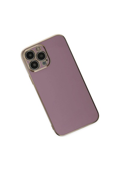Apple İphone 15 Pro Max Kılıf Volet Silikon - Mor Çok Renkli