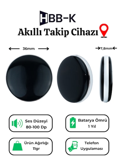 Apple Uyumlu iOS & Android Airtag Akıllı GPS Takip Cihazı
