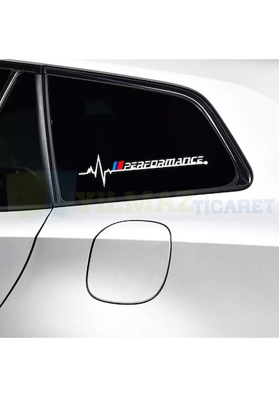 Bmw M Performance Kelebek Cam Sticker Etiket Yapıştırma 1 Çift