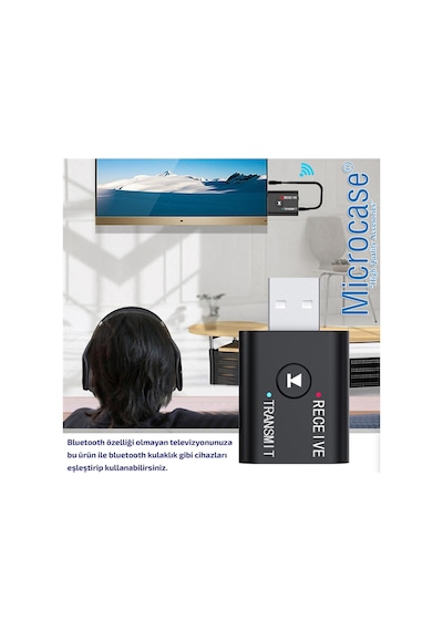 Bluetooth 5.0 2In1 Usb Ses Alıcı - verici Mini Adaptör - Al2610