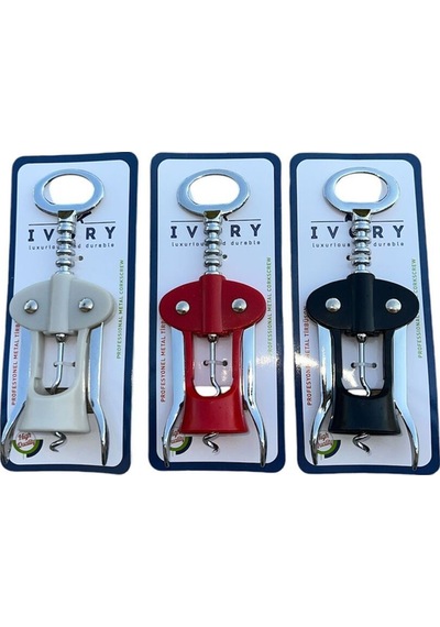 İvory Profesyonel Metal Tirbuşon 1adet Karışık