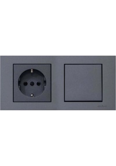 Ovivo Fume Anahtar +Topraklı Priz Set