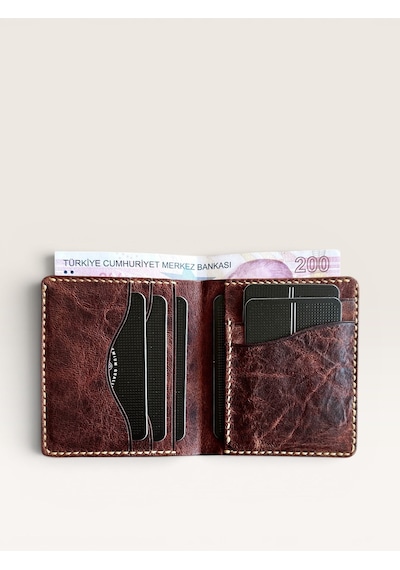 Kalkan Deri Babil İtalyan Taba Deri Cüzdan Horse Leather