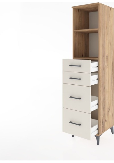 Hyperion Dolap 2 Raflı 4 Çekmeceli 44x44x182 Çam-aytaşı Atlas Çam