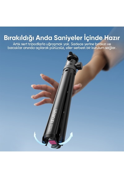Ulanzi Tt24 Cka 146cm Selfie Stick Tripod Kamera Ve Telefon Uyumlu - S044a
