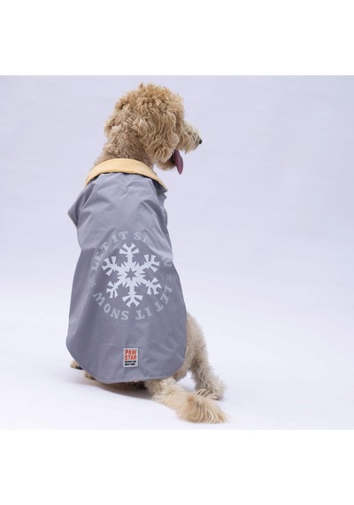 Gri Yukon Büyük Irk Köpek Yeleği Köpek Kıyafeti Köpek Yağmurluk