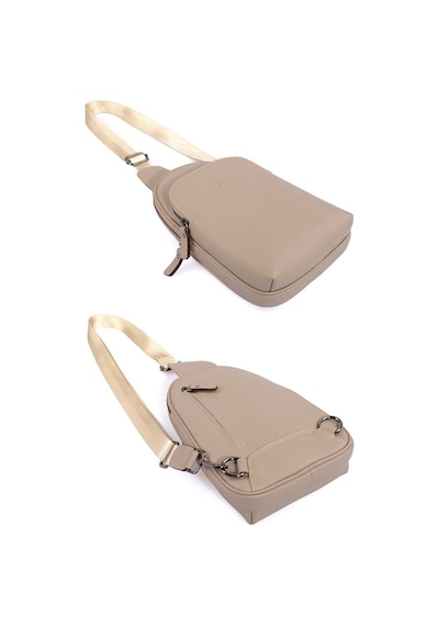 Kadın Çanta Vizon Hakiki Deri Body Bag Kangaroo Kıngdom 8155-V