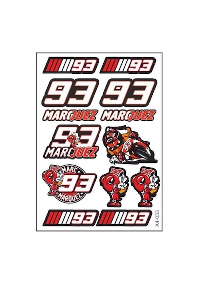 Marquez 93 Sticker Seti
