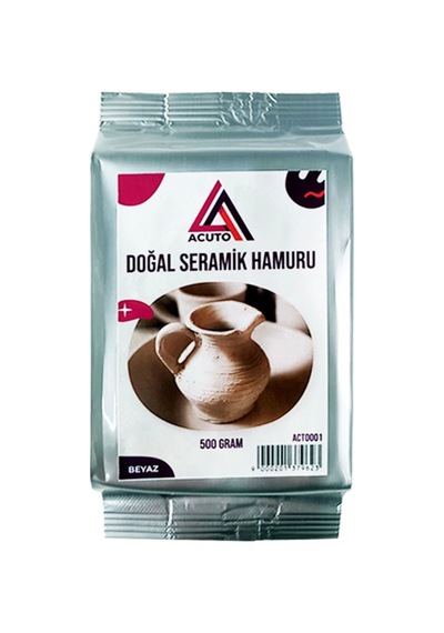 500gr Seramik Hamuru Beyaz Kil Eğitici Çamur