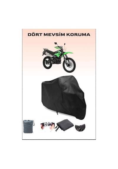 Siyah Mondial X-treme Max 200i Uyumlu Motorsiklet Branda, Motor Örtüsü