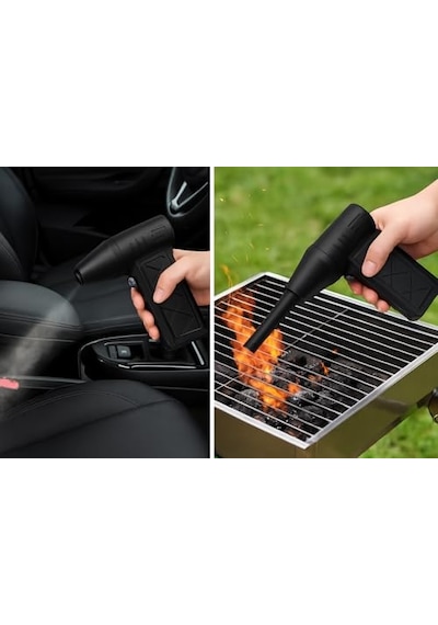 Ayrex 130000 Rpm Mini Turbo Jet Hava Üfleyici Süpürge 2in1 Araba, Klavye Temizle, Mangal Veya Serinleme Taşınabilir