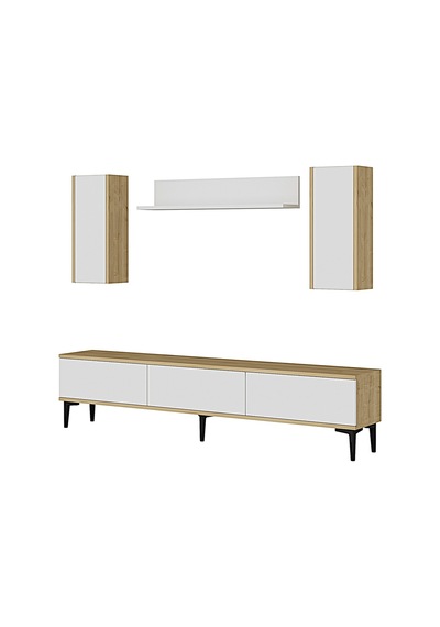Tvr1899db - Aplos Tvr180 Tv Ünitesi Takım , Tv Sehpası Safirmeşe-beyaz Kapak 180cm Tvr1899db - Aplos Tvr180 Tv Ünitesi Takım , Tv Sehpası Safirmeşe-beyaz Kapak 180cm