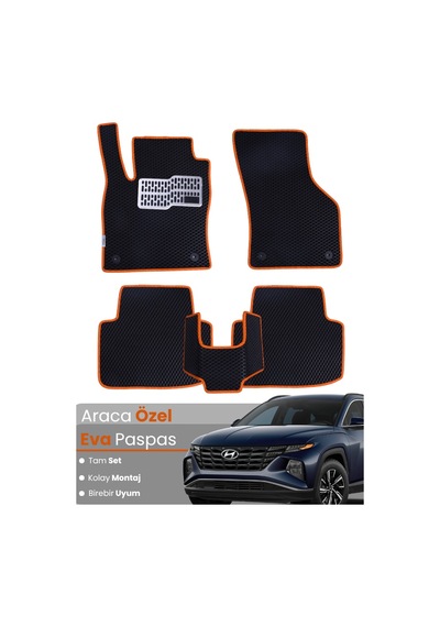 Hyundai Tucson 2020-2025 Uyumlu Eva Paspas Tam Set Birebir Uyum,araca Özel Tasarım,kolay Montaj 588