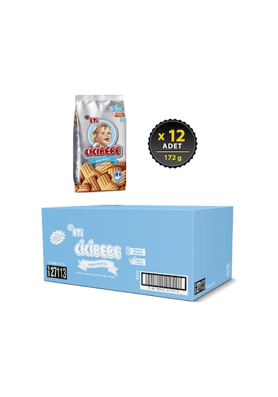 Eti Cicibebe 6+ Ay Bebek Bisküvisi 12 x 172 G