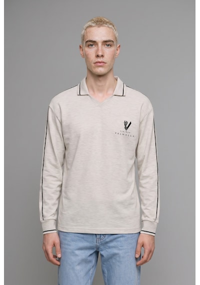 Defacto Vıkıngs Valhalla Boxy Fıt Baskılı Sweatshırt H1527ax26augr369 Gri-gr369