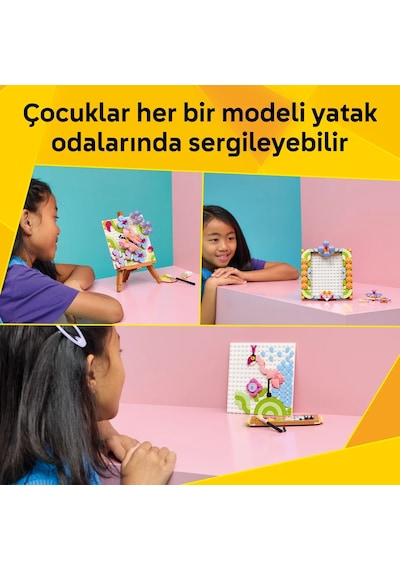 LEGO® Creator 3’ü 1 arada Çiçekli Tablo 31390 - 8+ Yaş için Çerçeve veya Palet ve Resim Olabilen Oyuncak Yapım Seti (348 Parça)