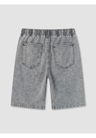 Lcw Jeans Gri Loose Fit Erkek Jean Şort