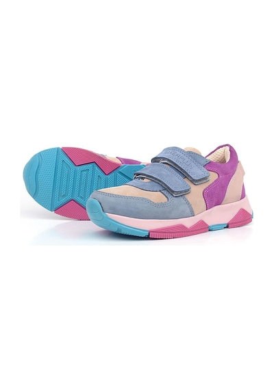 Ortopedikal 3880 Rakerplus Hakiki Deri Mavi Pudra Çocuk Sneakers Spor Ayakkabı Cırtlı Mavi Pudra