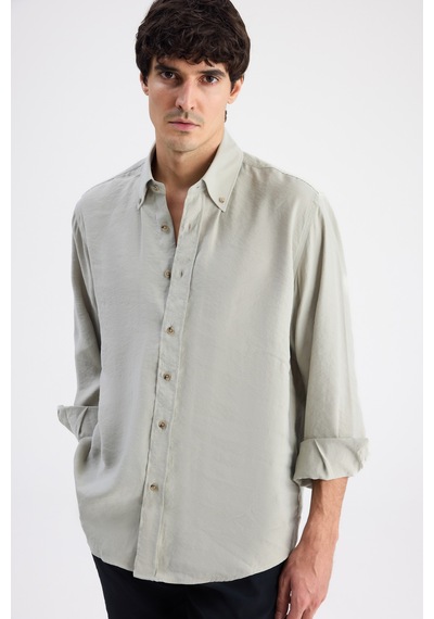 D'S Damat Ds Damat Comfort Mint Düz Gömlek 6hc020302304m 420