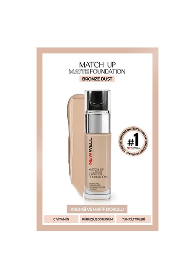 Newwell Match Up Matte Foundation Bronze Dust 02 34 Gr 001 C