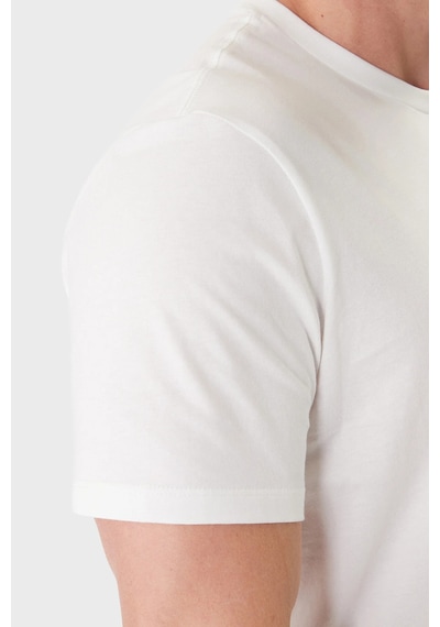 Calvin Klein Erkek T Shirt Lv04rb866g Yaa Beyaz Beyaz
