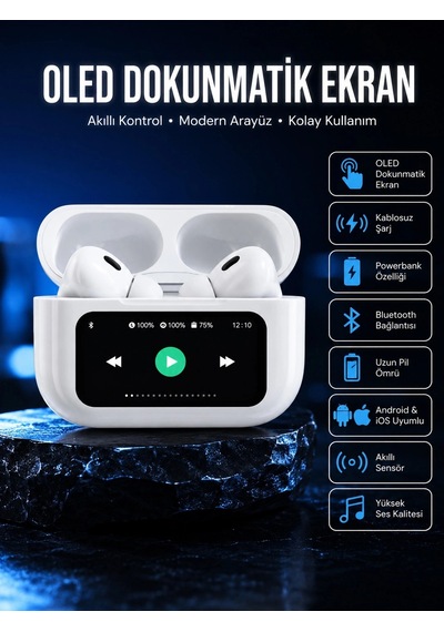 2025 Model Bluetooth Kulaklık Dokunmatik Ekran Yüksek Ses Kalitesi Yeni Nesil Diğer