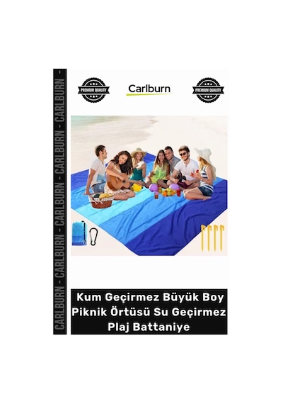 Özel Üretim Leke Tutmaz Katlanabilir Kum Geçirmez Büyük Boy Piknik Örtüsü Su Geçirmez Plaj Battaniye