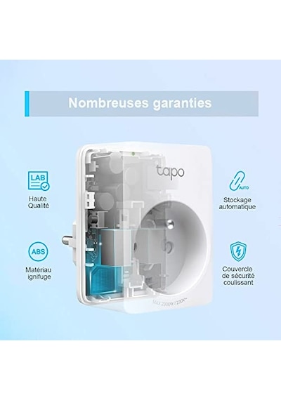 P100 2-pack , Akıllı Mini Wi-fi Soketi, Amazon Alexa Ve Google Home İle Çalışır, Uzaktan Kontrol, Cihaz Paylaşım