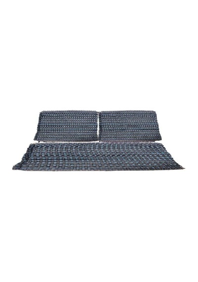 Z Tech Serme Oto Koltuk Kılıfı Minderi, 3 Parça Set, Kilim Dokuma, Mavi-karışık