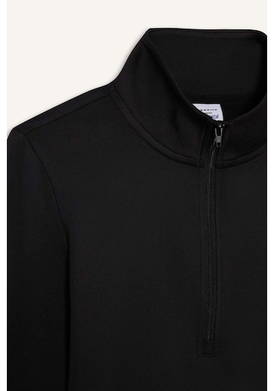 Defacto Defactofit Slim Fit Dar Kesim Fermuarlı Dik Yaka İçi Yumuşak Tüylü Esnek Kumaş Uzun Kollu Tişört W0343az25aubk81 SIYAH Defacto Defactofit Slim Fit Dar Kesim Fermuarlı Dik Yaka İçi Yumuşak Tüylü Esnek Kumaş Uzun Kollu Tişört W0343az25aubk81 SIYAH