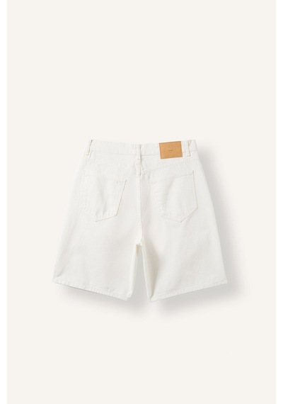 Defacto %100 Pamuk Straıght Fıt Denim Bermuda I5602ax26auwt34 Beyaz-wt34