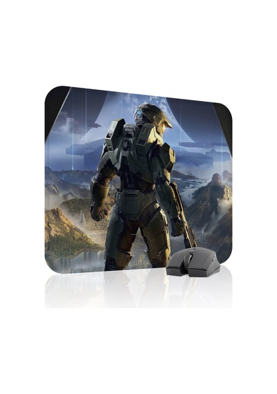Halo Kaymaz Dikişli Kauçuk Oyuncu Mousepad V3 - 48x40 Xl Gaming Mouse Pad Fare Altlığı
