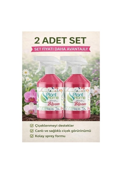 Bloom Çiçeklenme Destekleyici Sprey 500 Ml - 2'li Set - Orkide Ve Çiçekli Bitkiler Için