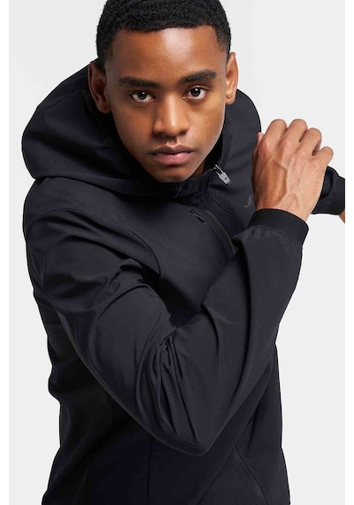 Lescon Erkek Antrenman Fermuarlı Kapüşonlu Sweatshirt 26b-1018 siyah