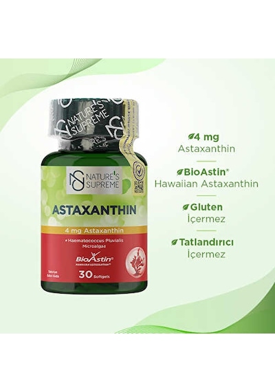 Nature's Supreme Astaxanthin 30 Kapsül