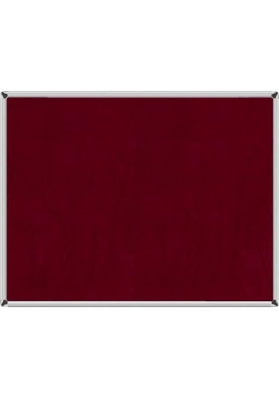 90x120 Duvara Monte Kumaşlı Pano Metal Çerçeveli Bordo