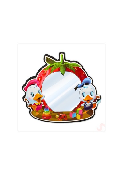 Donald Duck Aynalı Duvar Stickerı, 33cm X 30cm