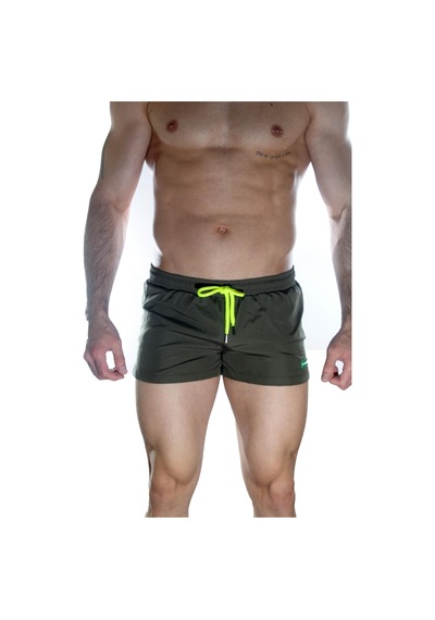 Cojans Erkek Yeşil Mini Mayo Short Çok Renkli