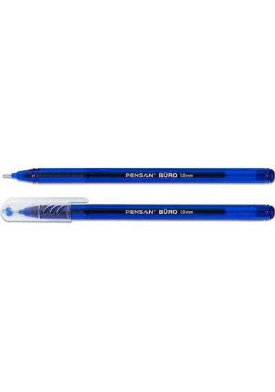 20 Adet Pensan 2270 Büro 1.0 Mm Mavi Tükenmez Kalem Ballpoint Mavi