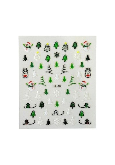 No.16 - 3d Tasarım Yapışkan Sticker Tırnak Dövmesi Nail Art