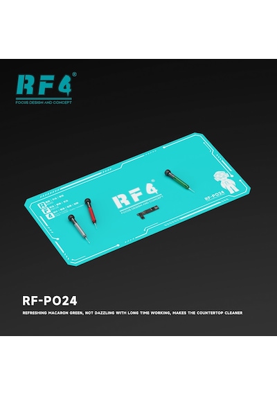 Rf4 Rf-po24 Silikon Tamir Pedi 70x35cm Isıya Dayanıklı Lehimleme Matı Pcb Smd Bga Çalışma Matı