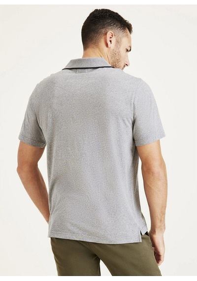 Dockers Minimalist Polo Yaka Kısa Kol Erkek T-shirt - Günlük Şıklık Gri