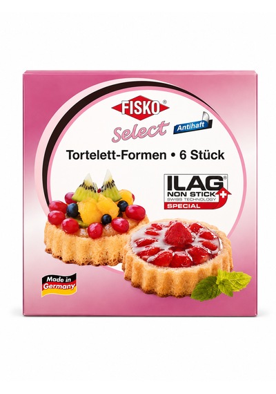 Fisko Tart Kalıbı Seti 6'lı - 11 Cm Siyah