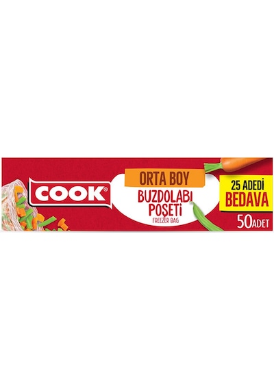 Cook Buzdolabı Poşeti Ekonomik Orta Boy