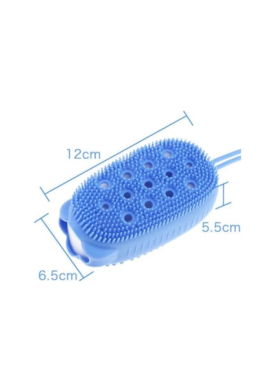 Silikon Vücut Scrubber Yumuşak Köpük Banyo Fırçası Duş Peeling Sünger Masaj Cilt Temizleyici Temizleme Pedi Banyo Aksesuarı