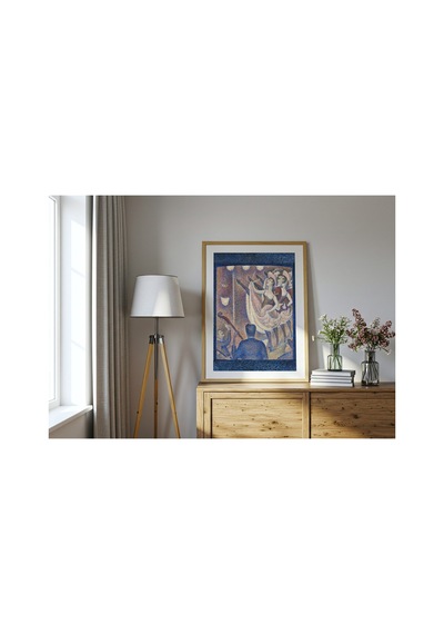 Modern Sanat Seurat Le Chahut Etüt Çerçevesiz Poster 21x30 Cm A4 Tablo Modern Sanat Ekspresyonizm